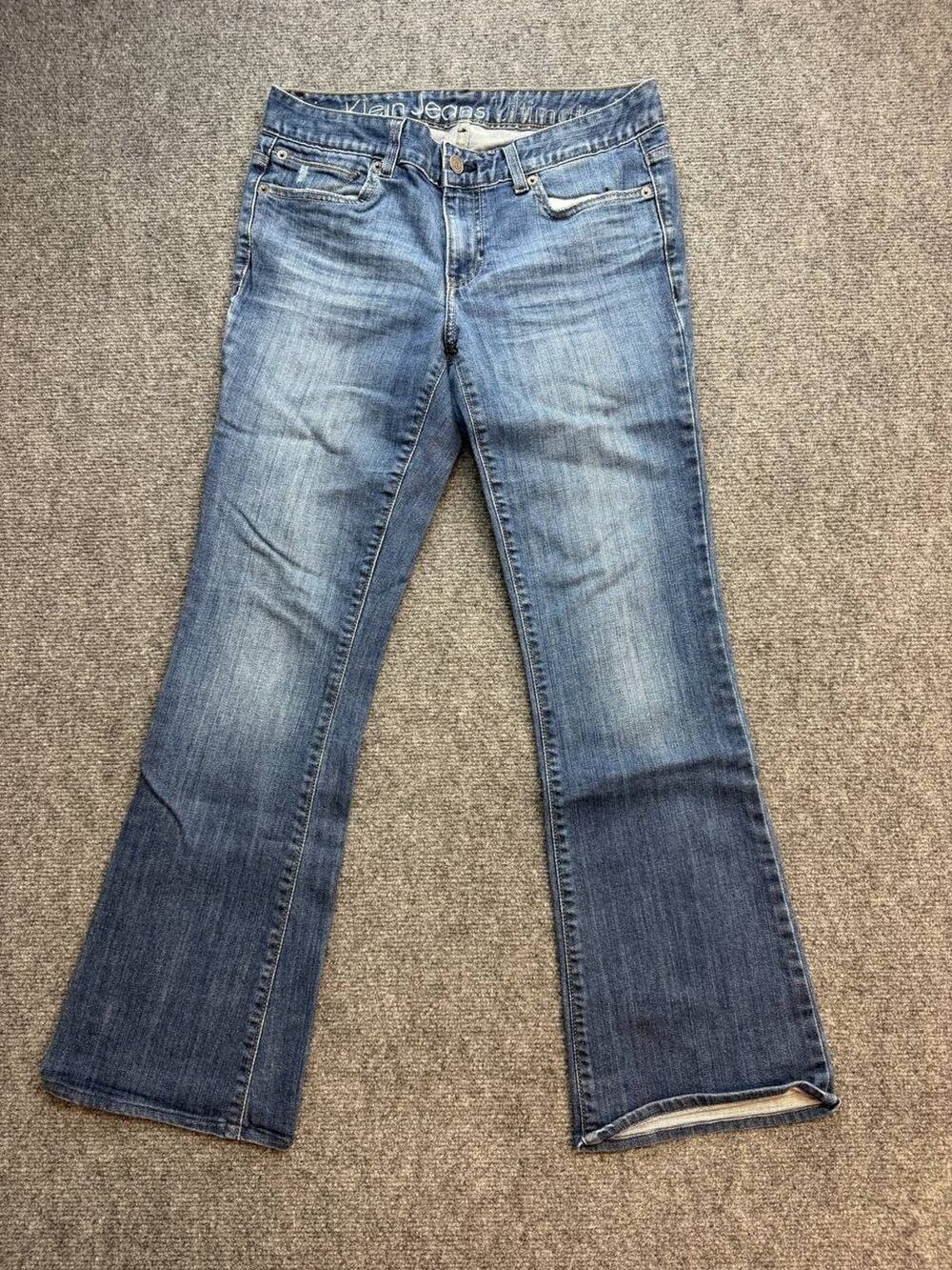 Y2K Calvin Klein Jeans Womens W28 Size 6 Low Rise Bootcut Stretch Denim